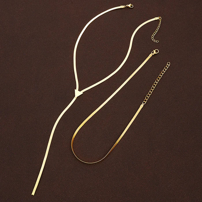 Y-Lariat Choker Necklace