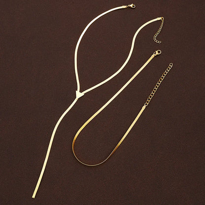 Y-Lariat Choker Necklace