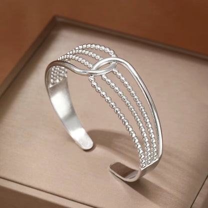 Ball Wave Cuff Bracelet