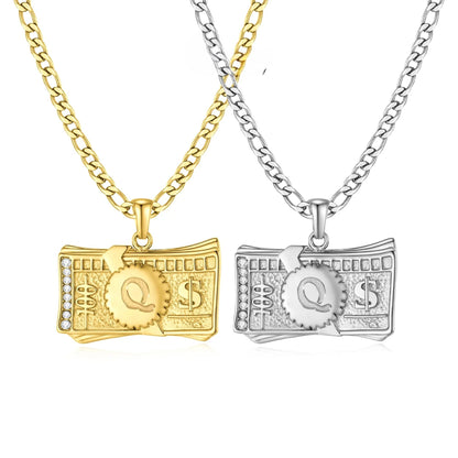 Luxe Dollar Initial Necklace