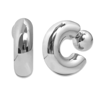 Chunky C Initial Earring