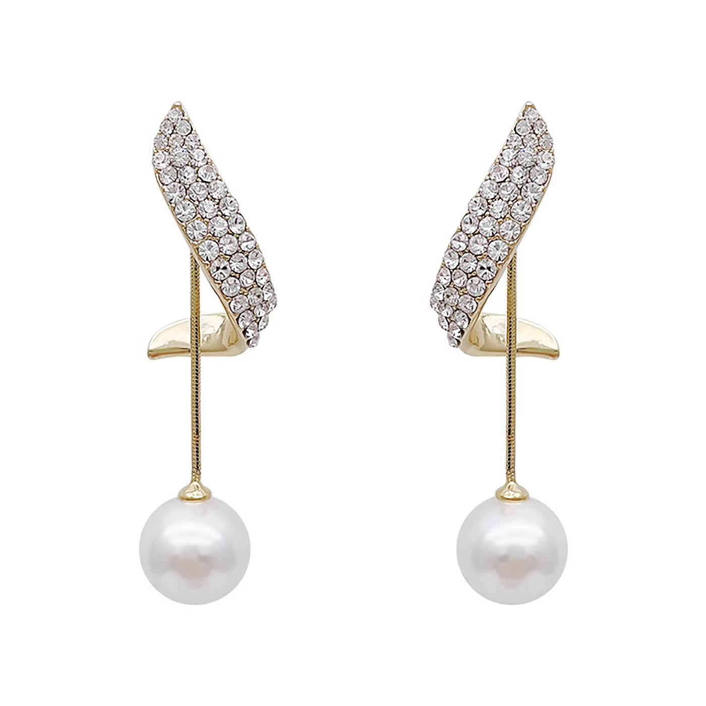 Long Tassel Ball Pearl Earrings