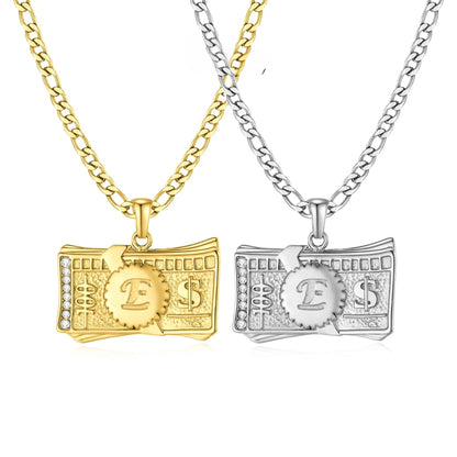 Luxe Dollar Initial Necklace