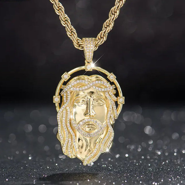 Jesus Head Necklace