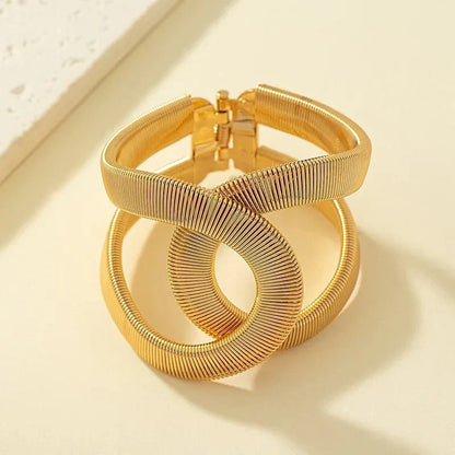 Chunky Spiral Cuff Bracelet
