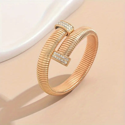 Coiled Gold Statement Bracelet