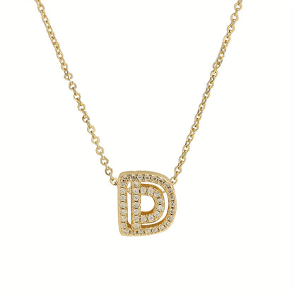 A-Z Diamond Initial Necklace