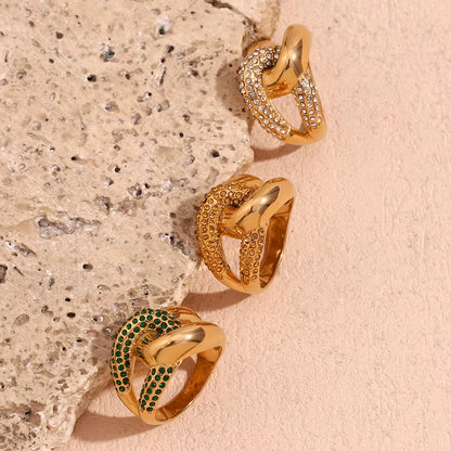 3pc Cross Knotted Ring Set