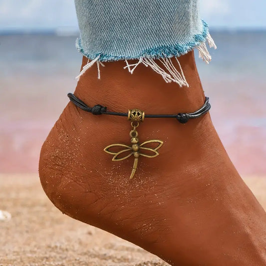 Dragonfly Ankle Bracelet