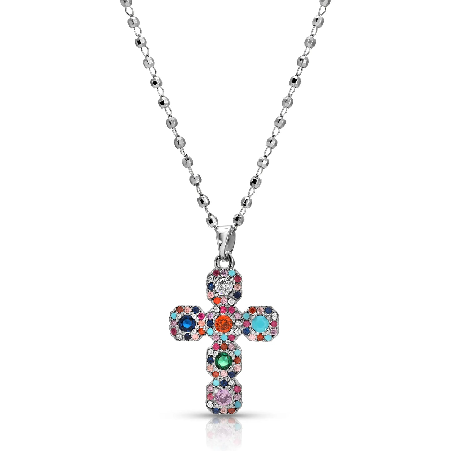 Icy Cross Necklace