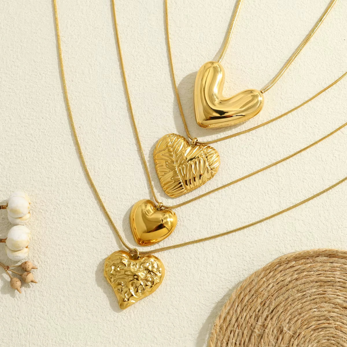 4pc Irregular Heart Jewelry Set