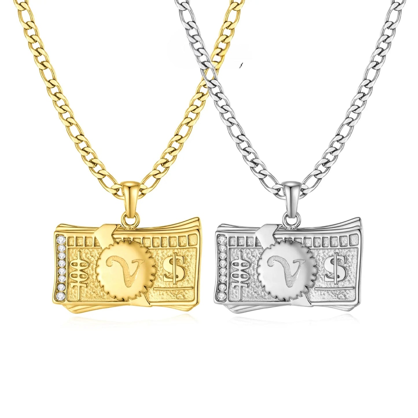 Luxe Dollar Initial Necklace