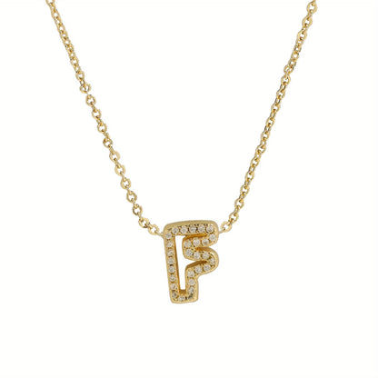 A-Z Diamond Initial Necklace