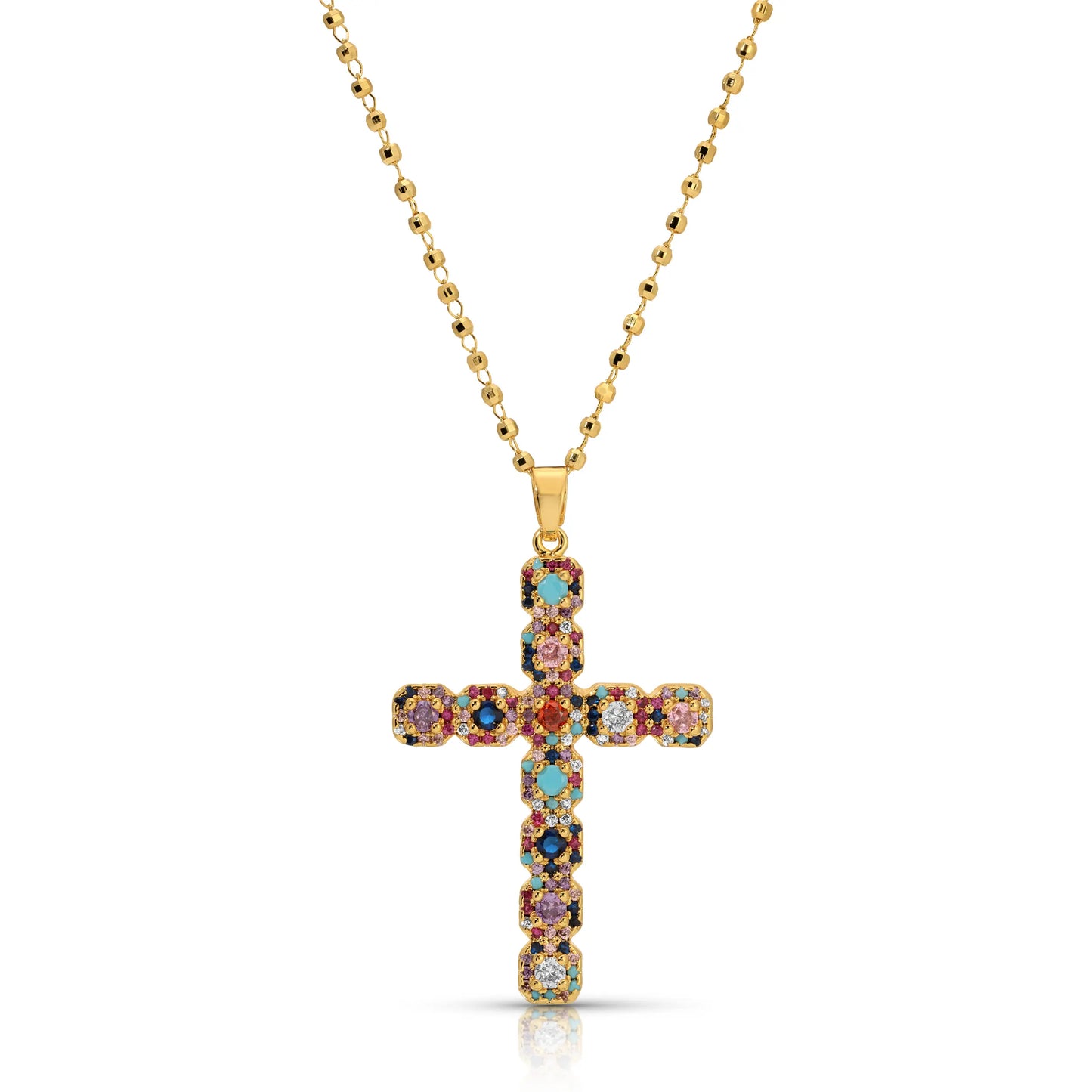 Icy Cross Necklace