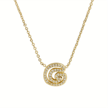 A-Z Diamond Initial Necklace