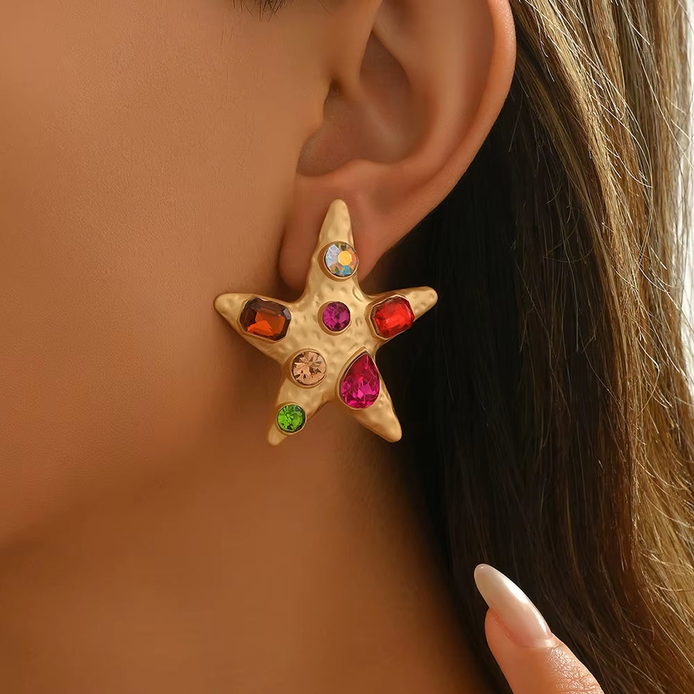 Five Star Rainbow Earrings
