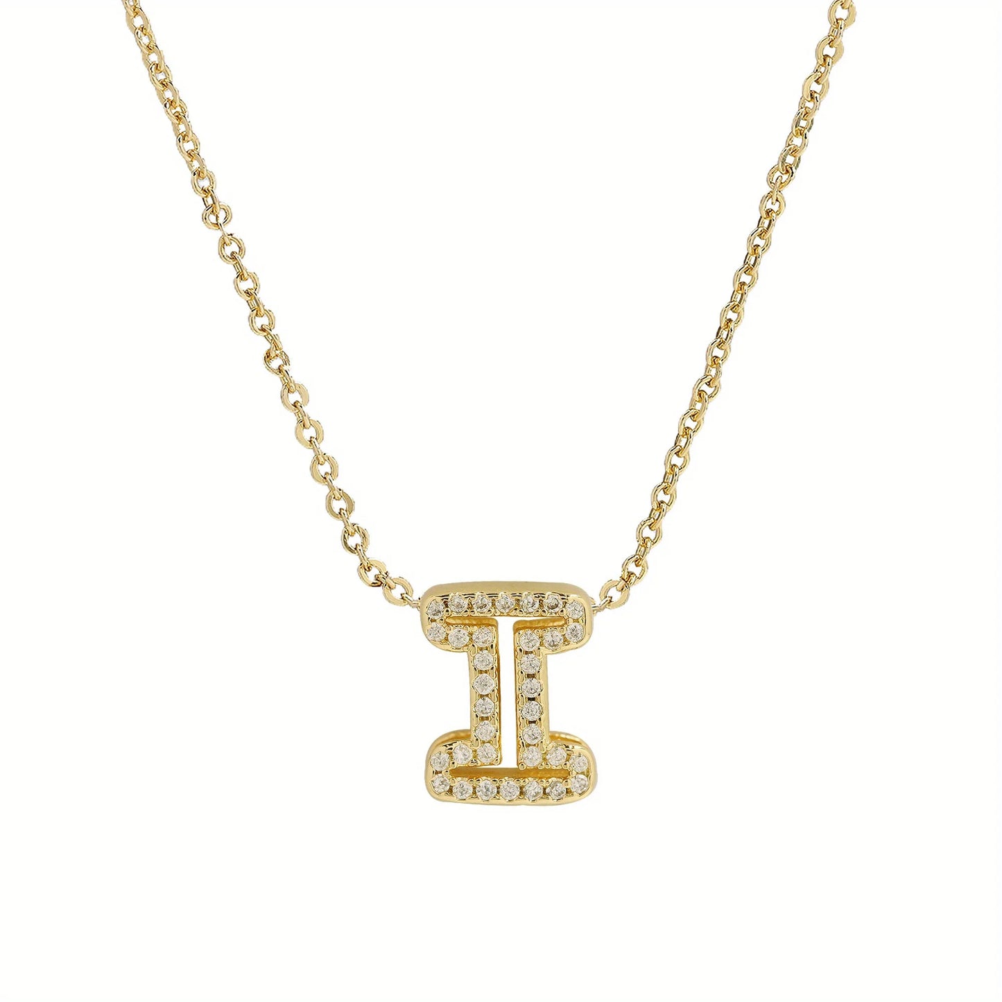 A-Z Diamond Initial Necklace