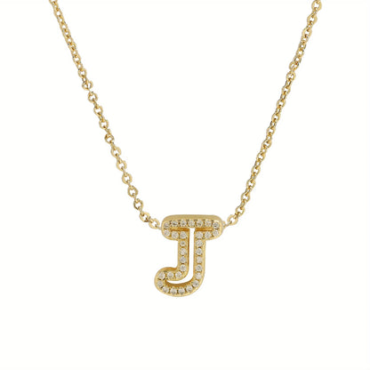 A-Z Diamond Initial Necklace