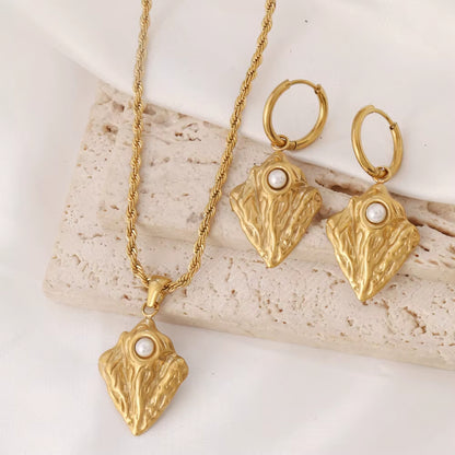 Pearl Triangle Jewelry Set