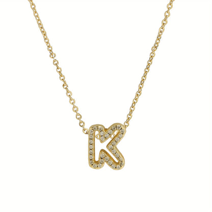 A-Z Diamond Initial Necklace