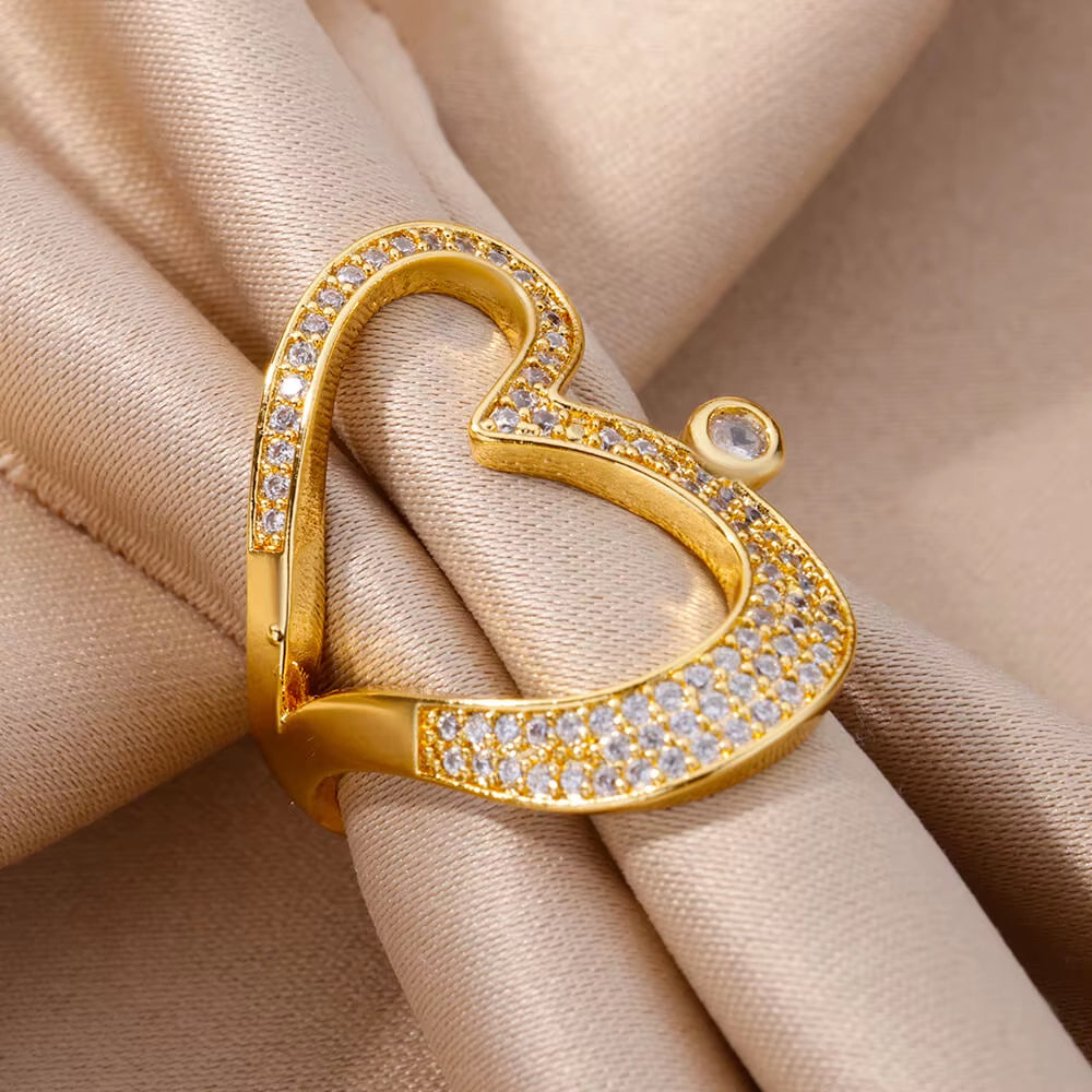 Diamond Heart Ring