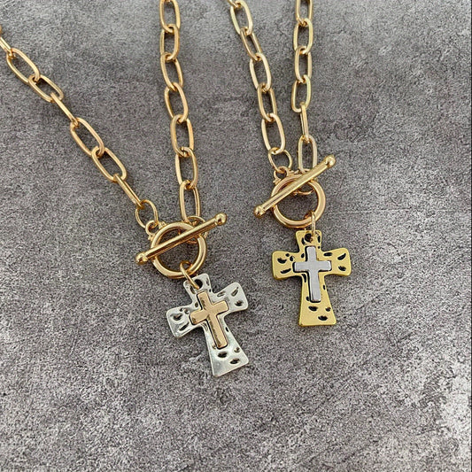 Boho Cross Necklace