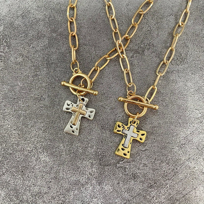 Boho Cross Necklace