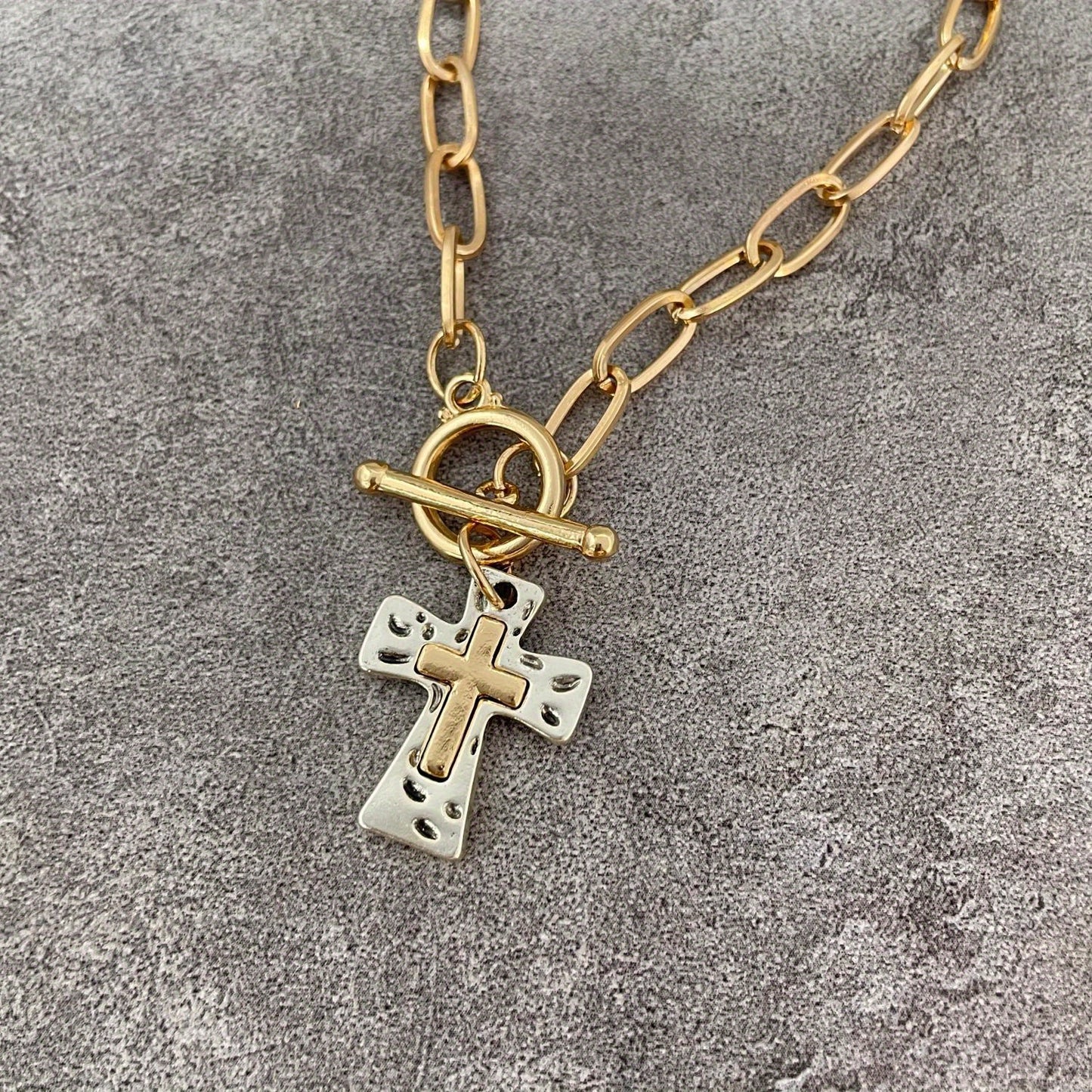 Boho Cross Necklace
