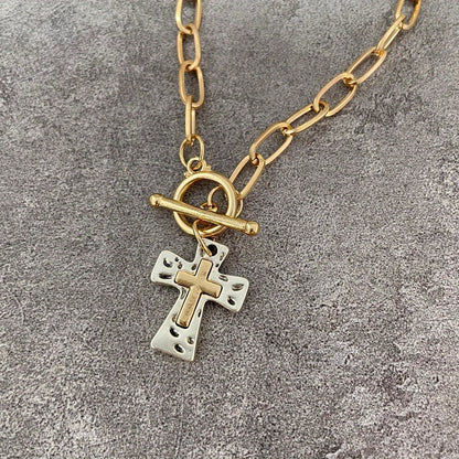 Boho Cross Necklace