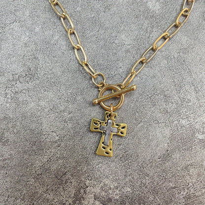 Boho Cross Necklace
