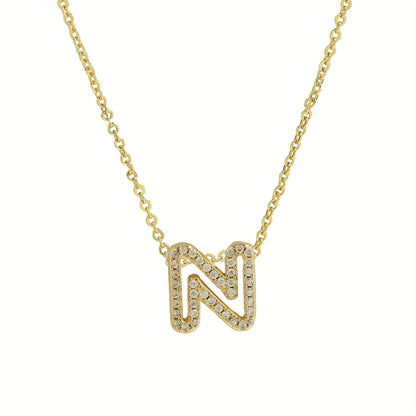 A-Z Diamond Initial Necklace