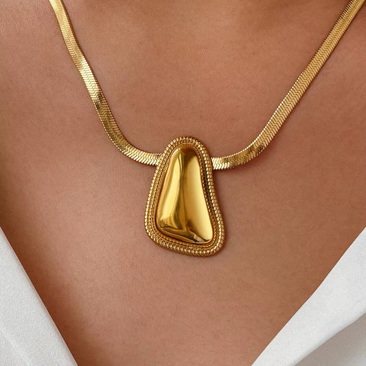 Triangle Snake Chain Necklace