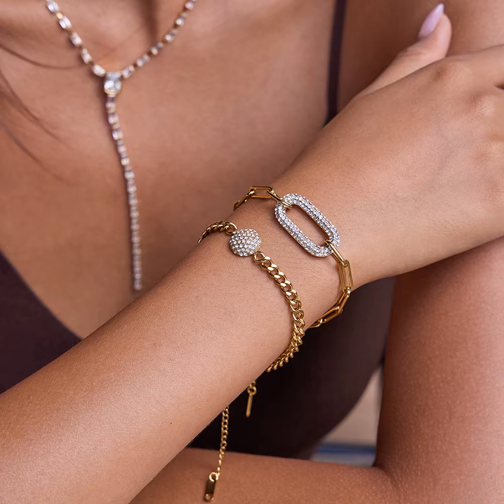 2pc Loop Ball Bracelet Set