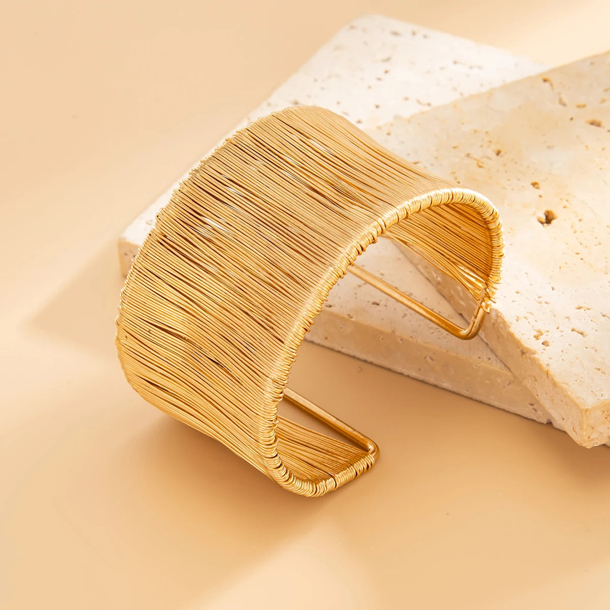 Silk Striped Cuff Bracelet