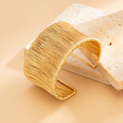 Silk Striped Cuff Bracelet