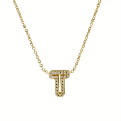 A-Z Diamond Initial Necklace
