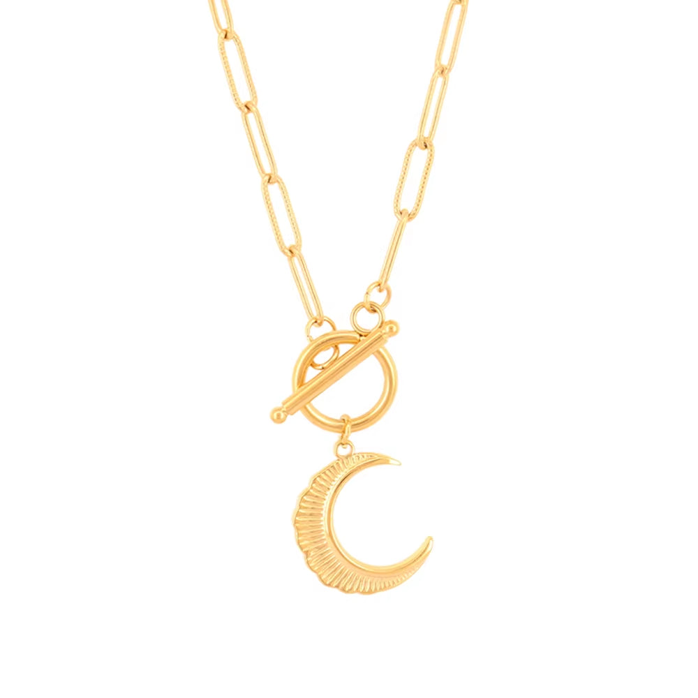 Moon Toggle Necklace