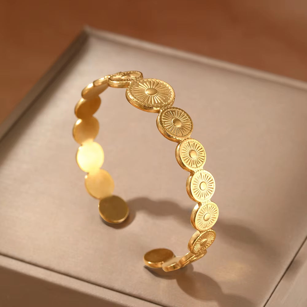 Dainty Sun Cuff Bracelet