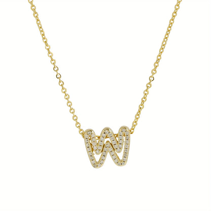 A-Z Diamond Initial Necklace