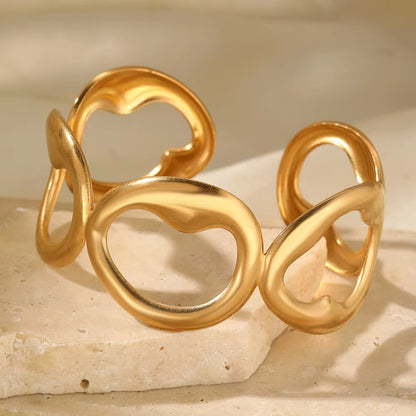 Open Circle Bangle Bracelet