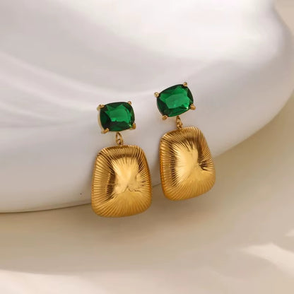 Emerald Drop Earrings