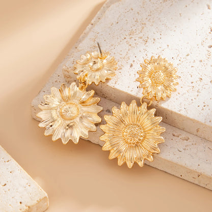 Sunflower Drop Earrings